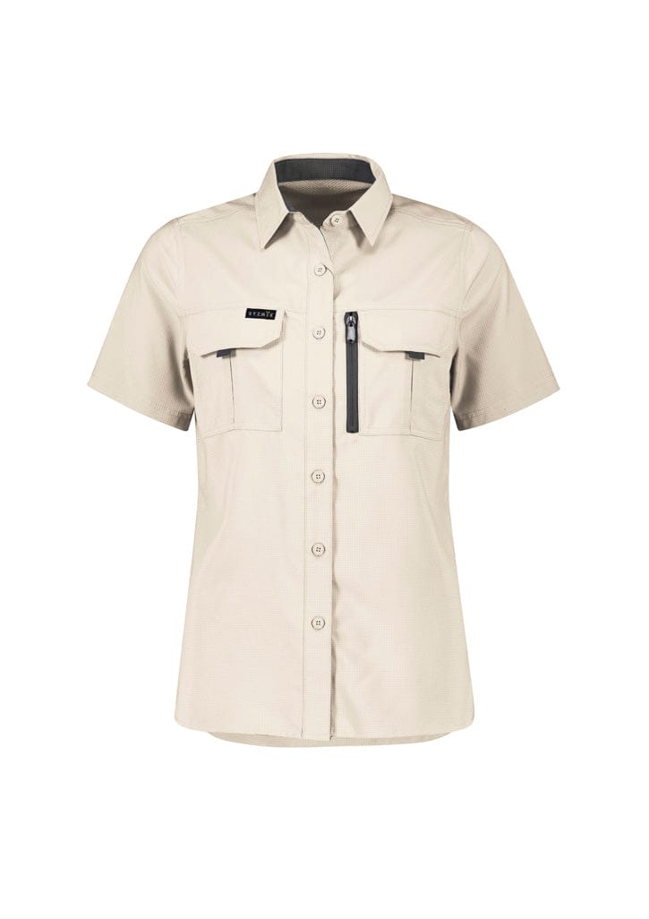 Syzmik Polos / Shirts Sand / 6 Syzmik Women's Outdoor Short Sleeve Shirt
