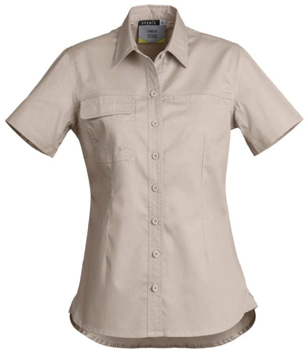 Syzmik Polos / Shirts Sand / 8 Syzmik Women's Lightweight Tradie S/S Shirt