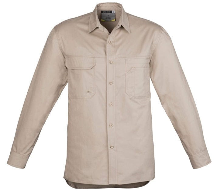 Syzmik Polos / Shirts Sand / S Syzmik Men's Lightweight Tradie L/S Shirt