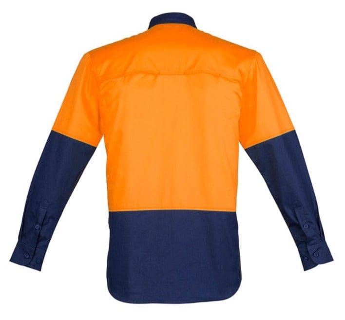 Syzmik Polos / Shirts Syzmik Men's Hi Vis Closed Front L/S Shirt