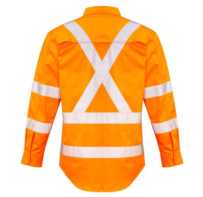 Syzmik Polos / Shirts Syzmik Men's Hi Vis X Back Taped Shirt