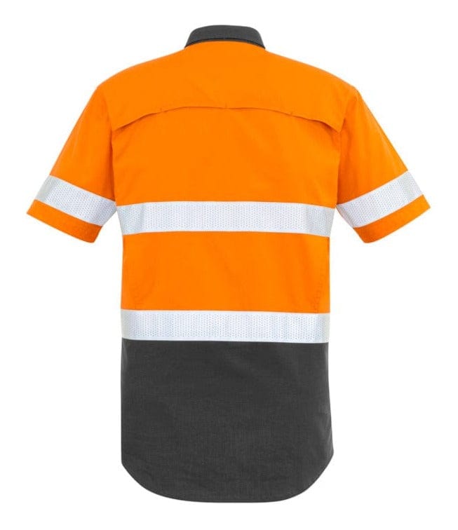 Syzmik Polos / Shirts Syzmik Men's Rugged Cooling Taped Hi Vis Spliced S/S Shirt