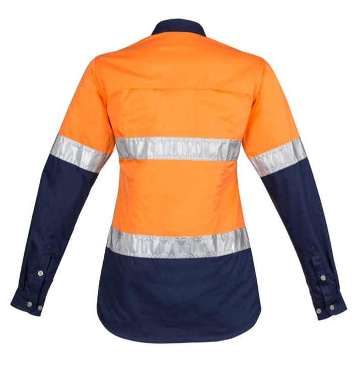 Syzmik Polos / Shirts Syzmik Women's Hi Vis Spliced Industrial Shirt - Hoop Taped