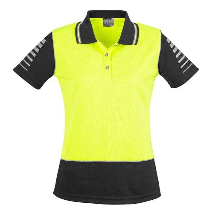 Syzmik Polos / Shirts Yellow/Black / 8 Syzmik Women's Hi Vis Zone Polo
