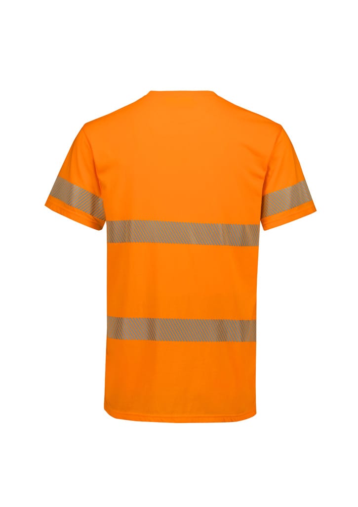 Syzmik T-Shirts Syzmik Mens Hi Vis Segmented Tape Cotton Tee