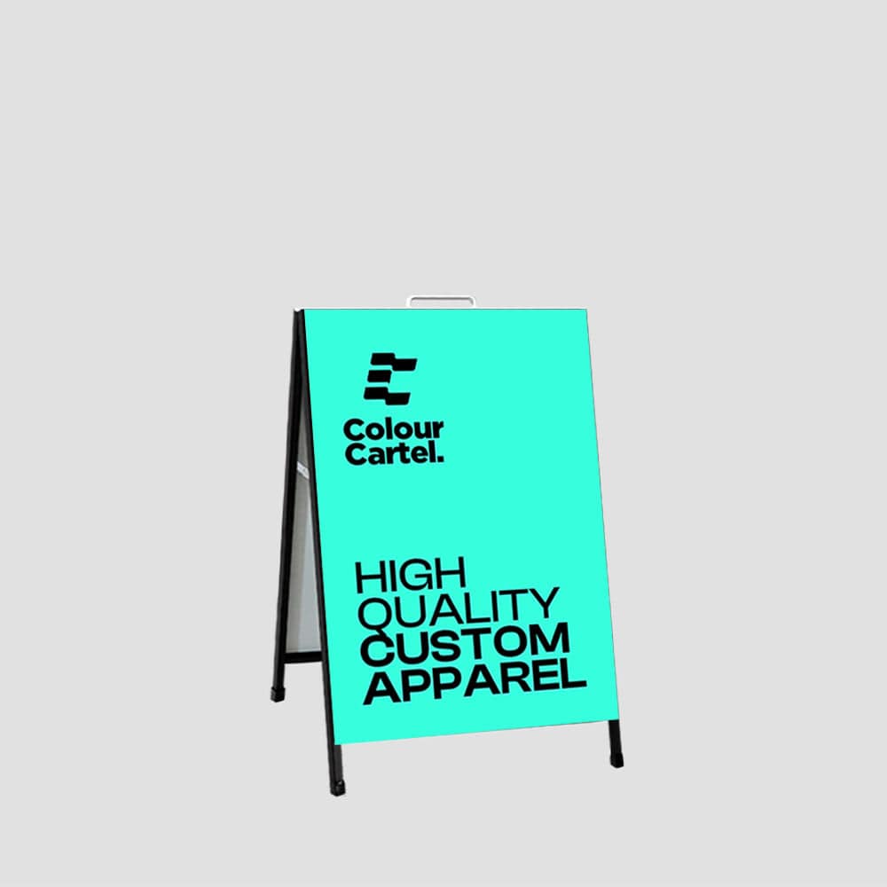 The Colour Cartel Decals / Signage 600mm W x 900mm H / 1 A-Frames with Full Colour Digital Print & Lamination
