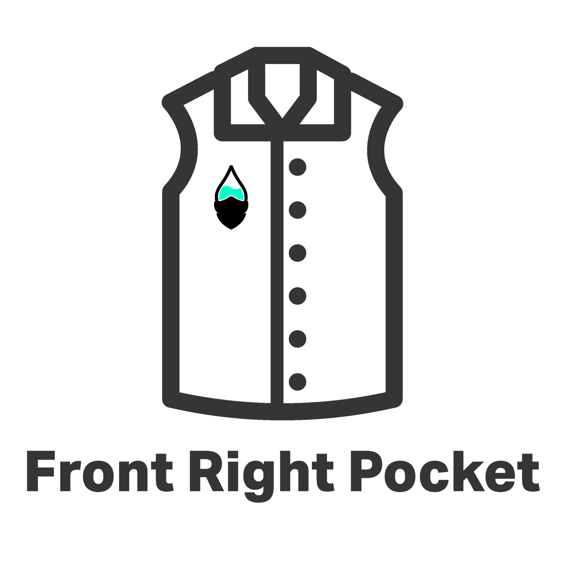 The Colour Cartel Jackets / Vests Vest Front Right Pocket SP