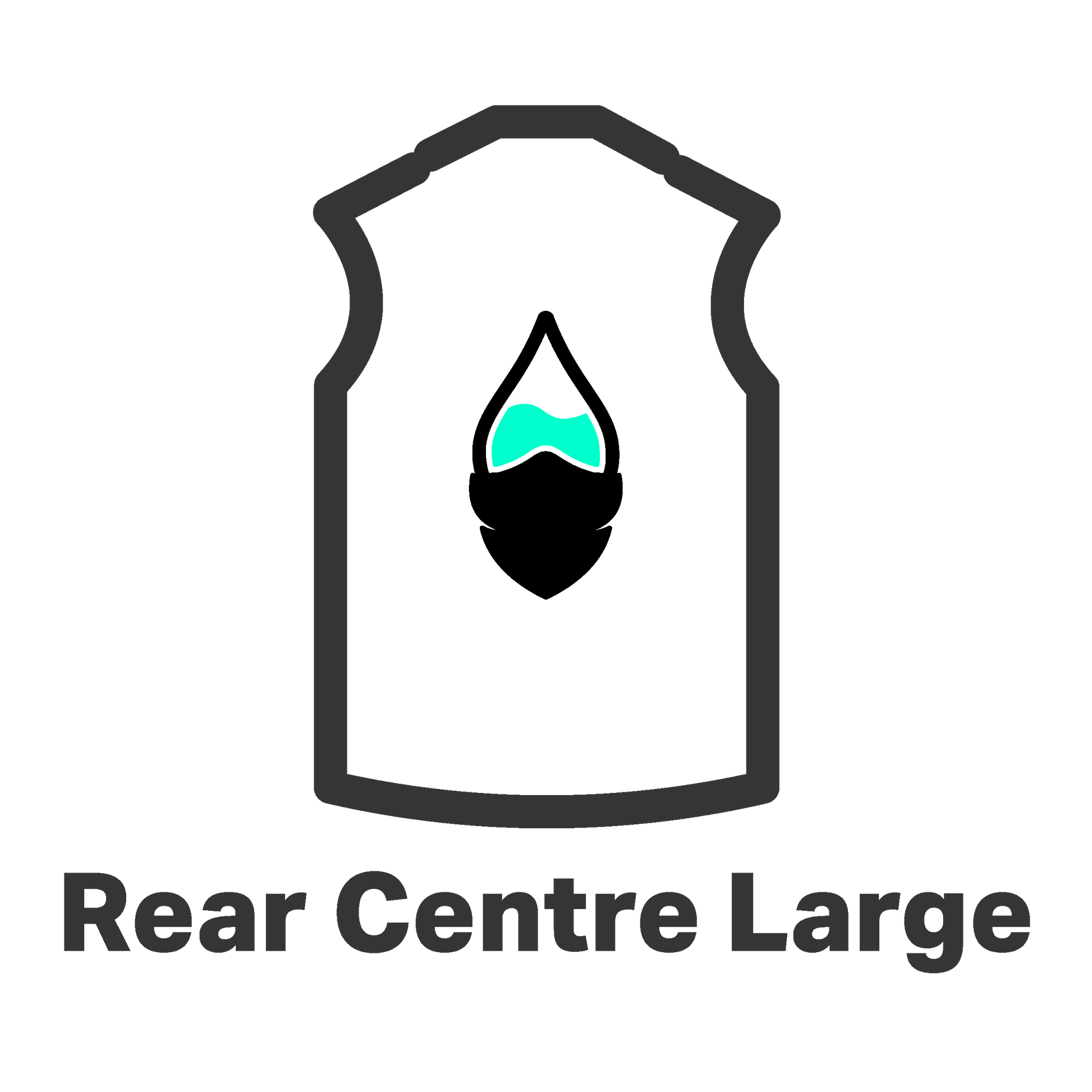 The Colour Cartel Jackets / Vests Vest Rear Centre Large EMB
