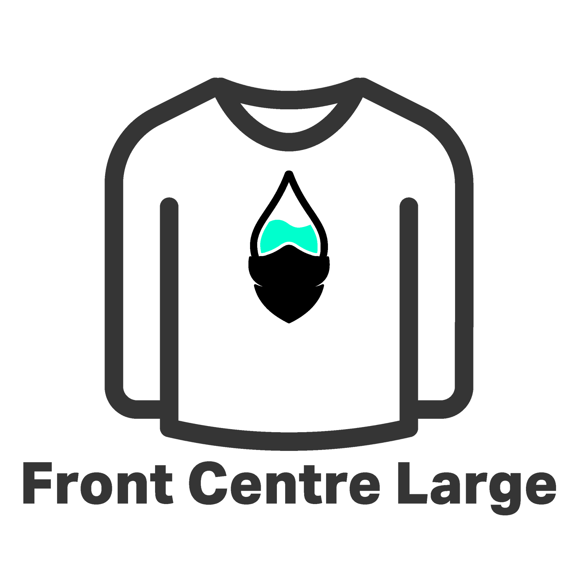 The Colour Cartel Print Position Default Title / First Embroidery Longsleeve Tee Front Centre Large EMB
