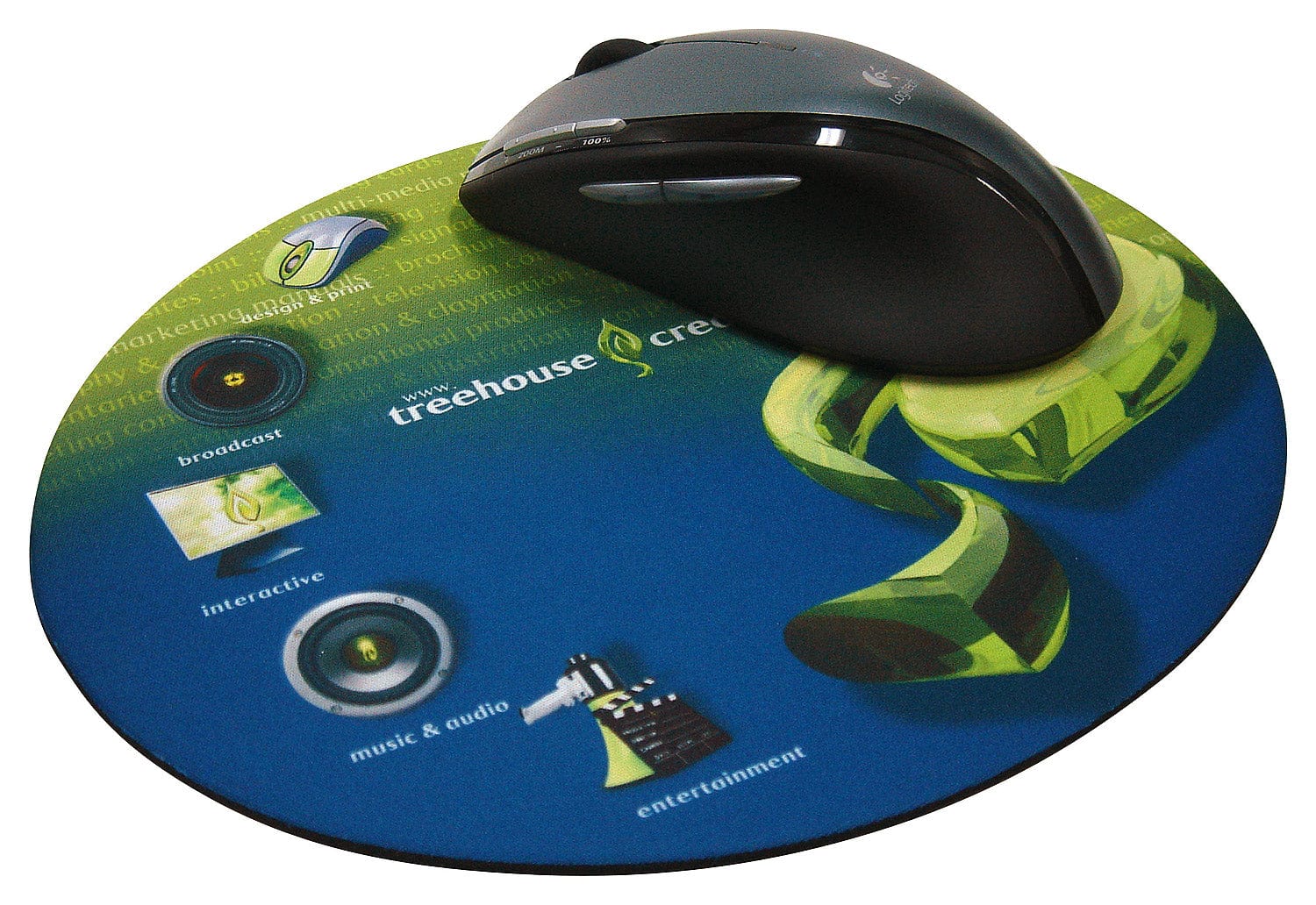The Creative Locker Accessories 100 Round Mouse Pad
