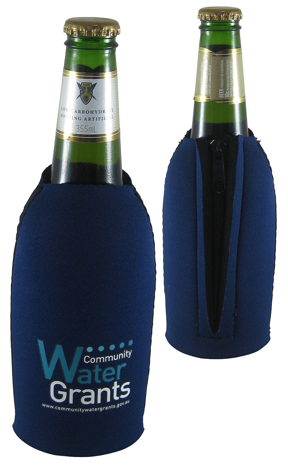 The Creative Locker Stubby Holders 100 Short Bottle Cooler With Zipper