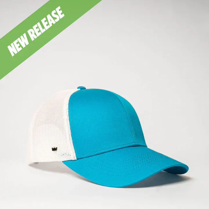 UFlex Hats Aqua / White Mesh / OS UFlex Classic Ultra-lite 6 Panel Trucker Cap