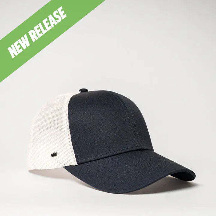 UFlex Hats Navy / White Mesh / OS UFlex Classic Ultra-lite 6 Panel Trucker Cap