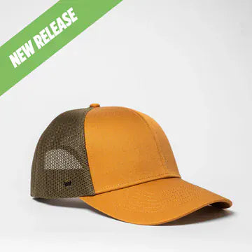 UFlex Hats Tan / Olive Mesh / OS UFlex Classic Ultra-lite 6 Panel Trucker Cap