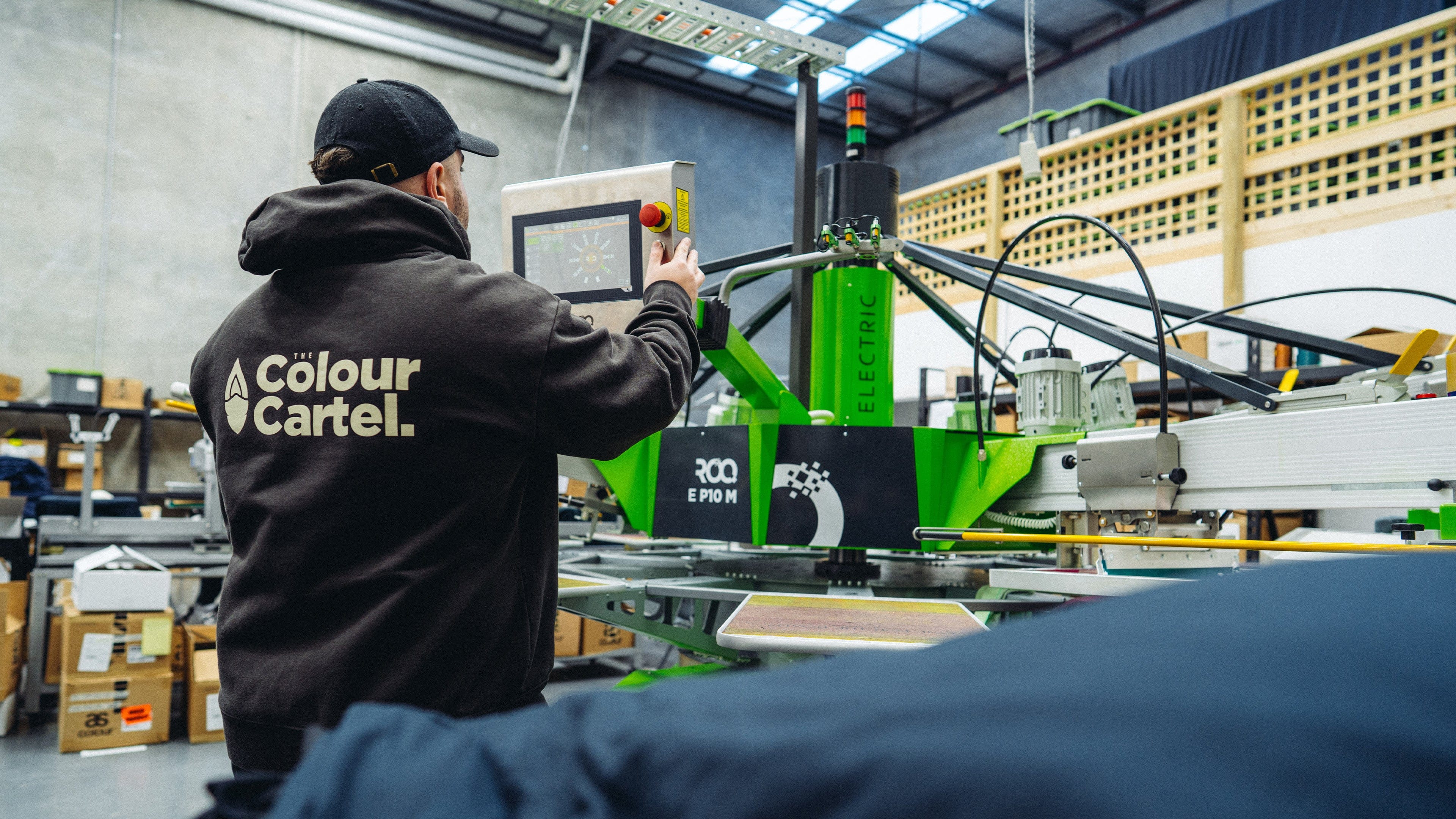 Screen printing at The Colour Cartel