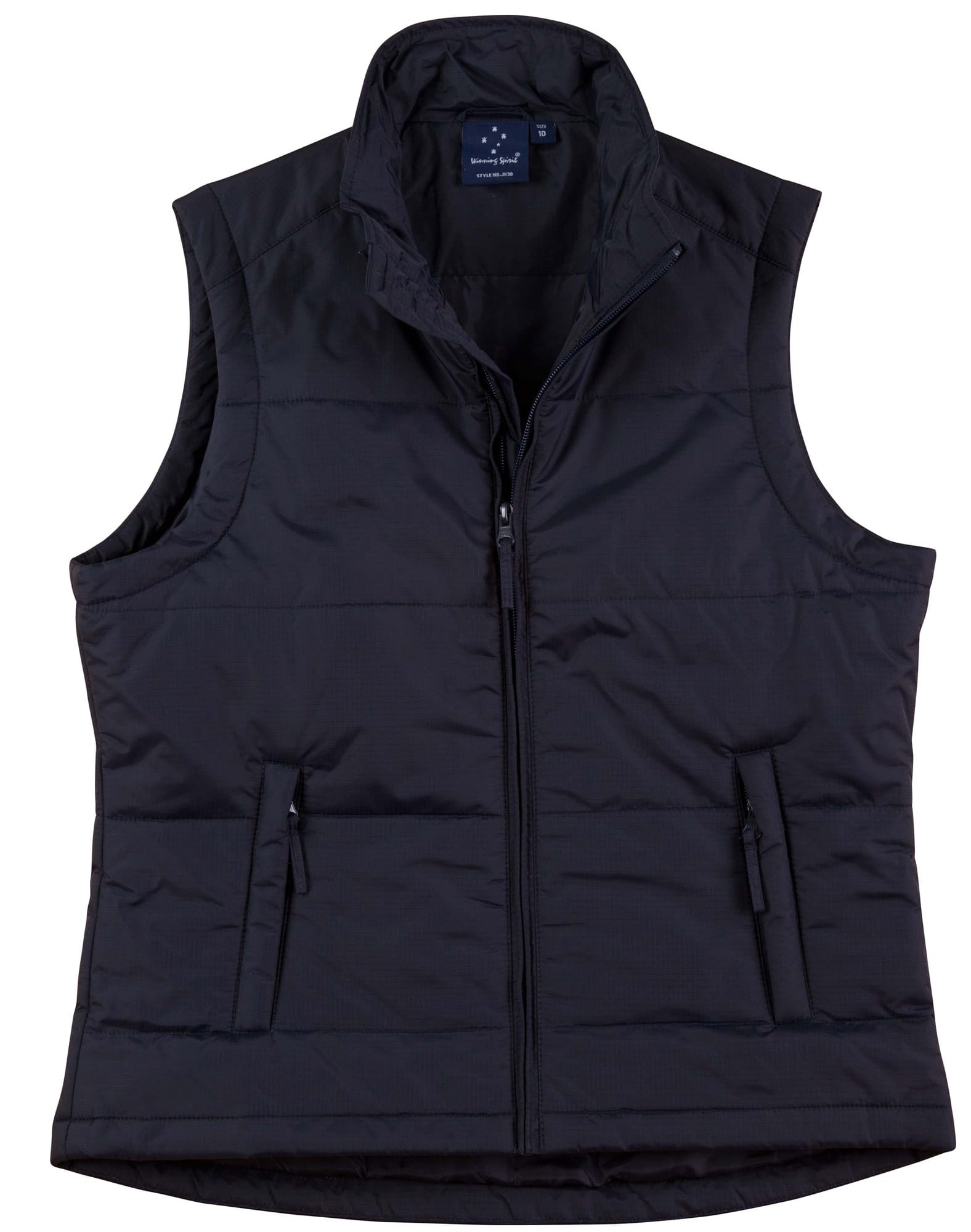 Winning Spirit Jackets / Vests Navy / 8 Winning Spirit Ladies Padded Vest