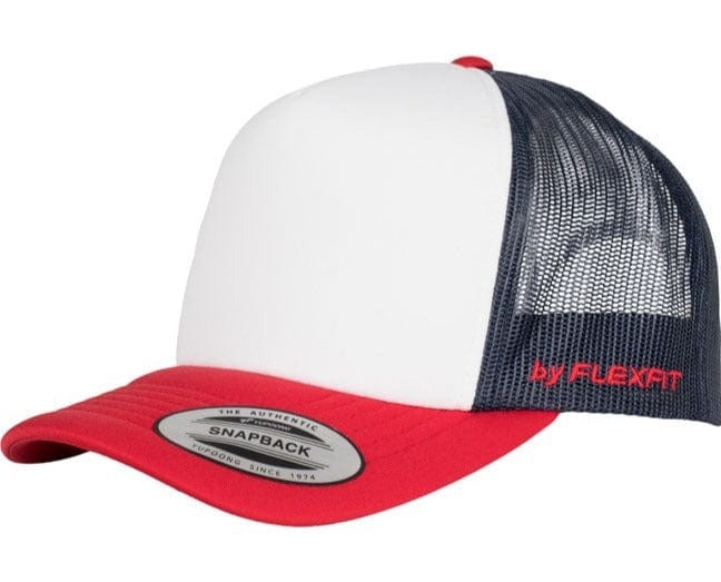 Yupoong Hats Red/White/Navy / OSFA Yupoong Classics Hi Crown Trucker