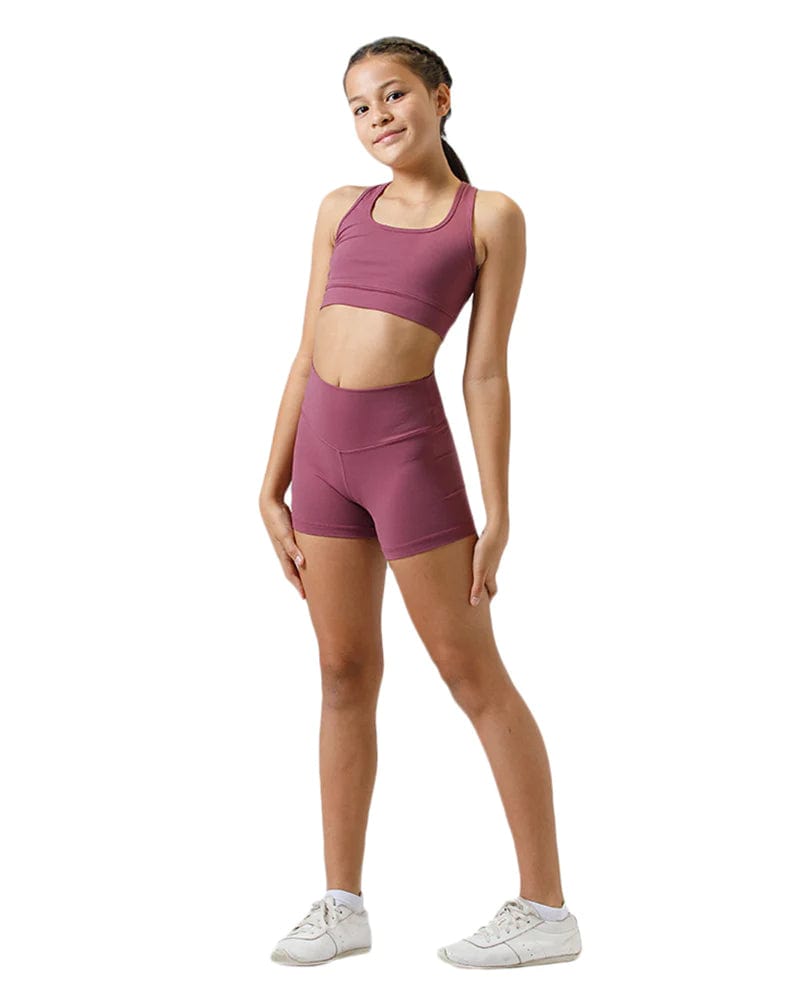 Active Basics Pants / Shorts Merlot / 8 Active Basics Kids Hi-Rise Shorts