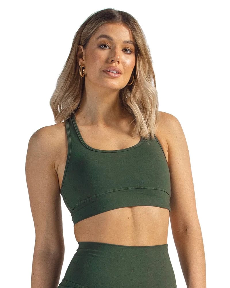 Active Basics Tanks / Singlets Forest / XS Active Basics Racer Crop