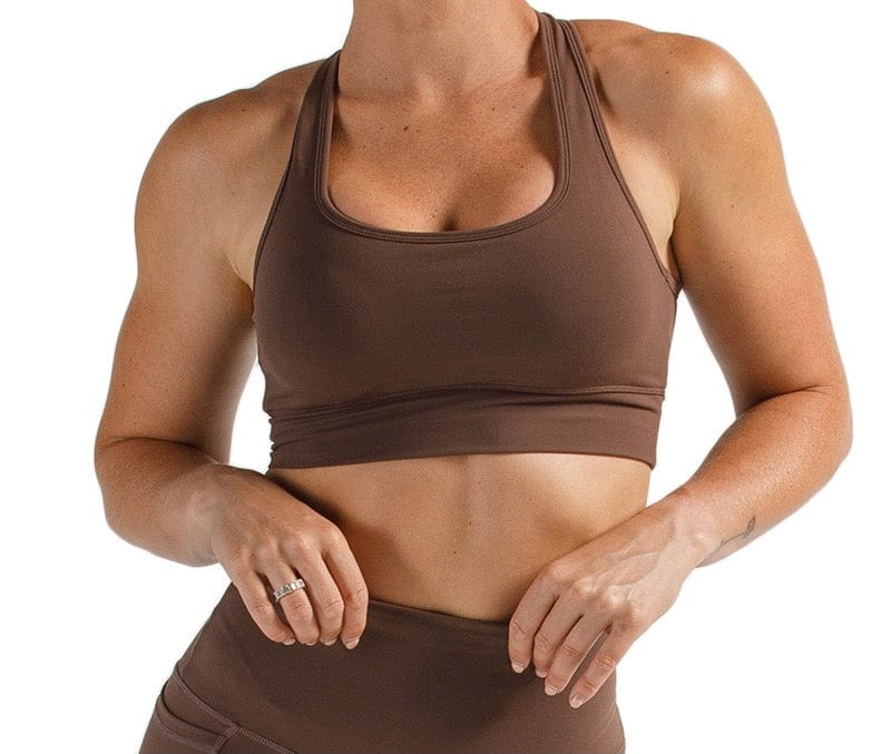 Active Basics Tanks / Singlets French Roast / XS Active Basics Racer Crop