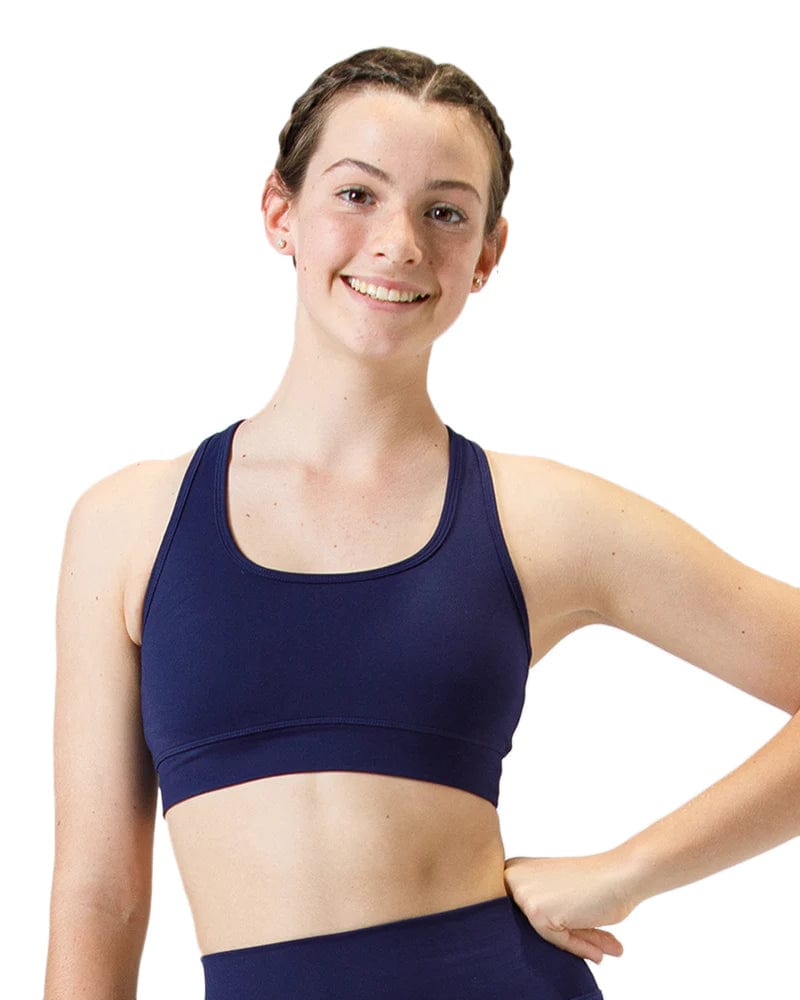 Active Basics Tanks / Singlets Marine / 8 Active Basics Kids Racer Crop