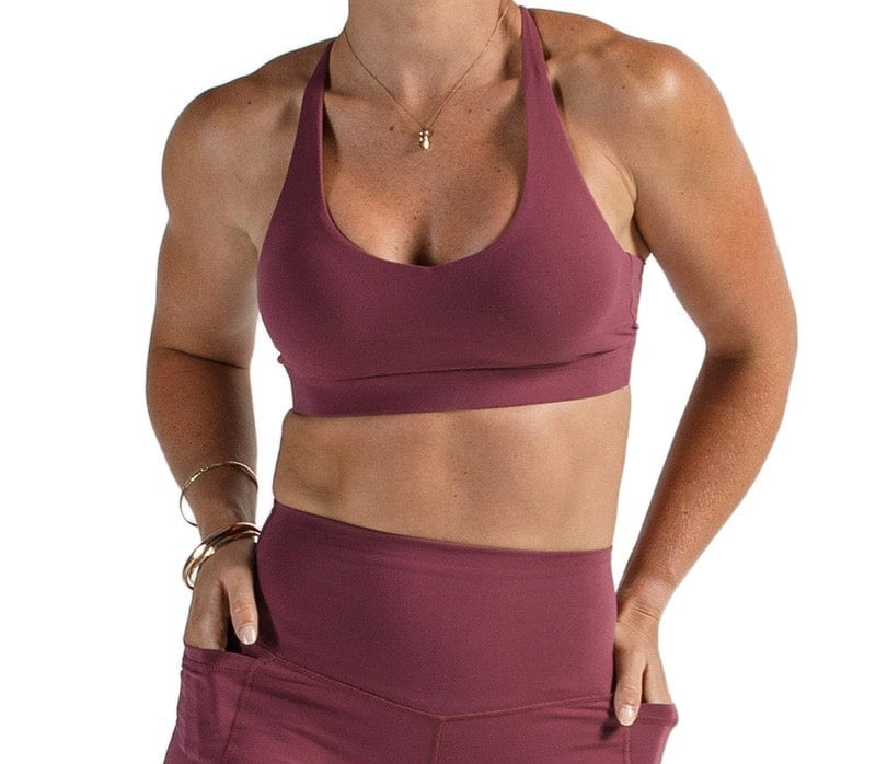 Active Basics Tanks / Singlets Merlot / XS Active Basics Cross Over Crop