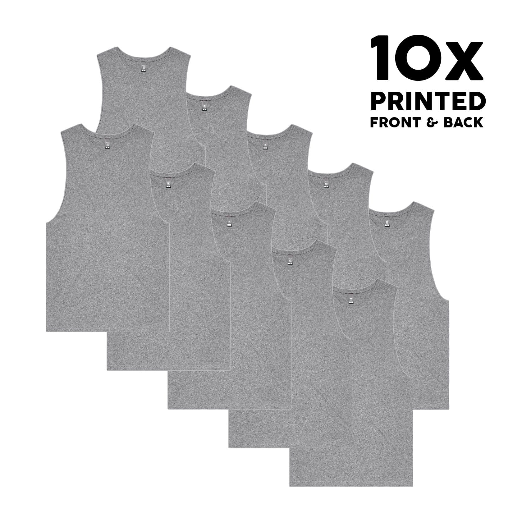ASColour Bundle 10x ASColour Barnard Tank Bundle - Printed Front & Back