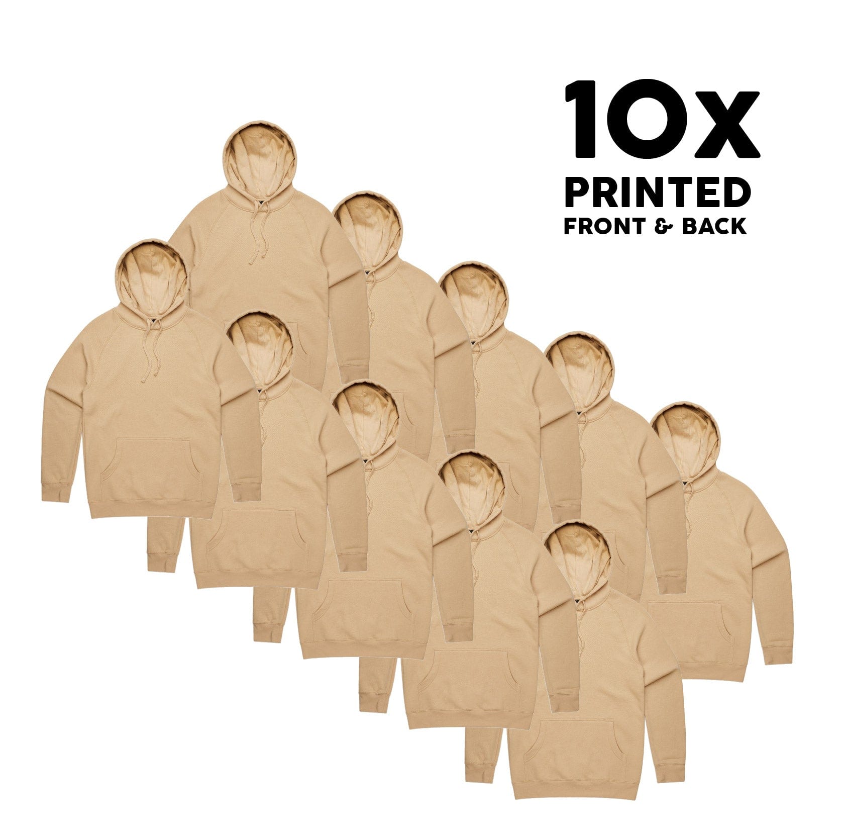 ASColour Bundle 10x ASColour Supply Hood Bundle - Printed Front & Back