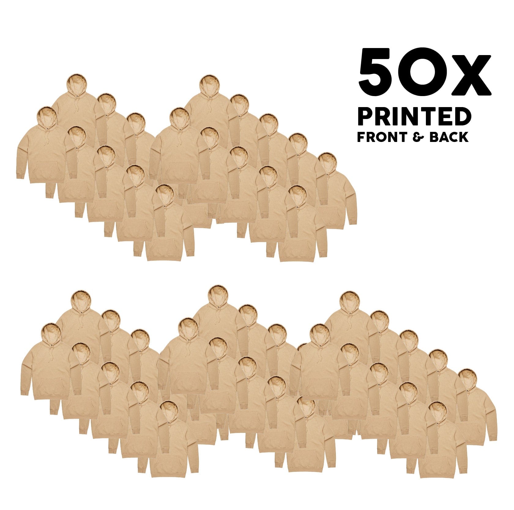 ASColour Bundle 50x ASColour Supply Hood Bundle - Printed Front & Back