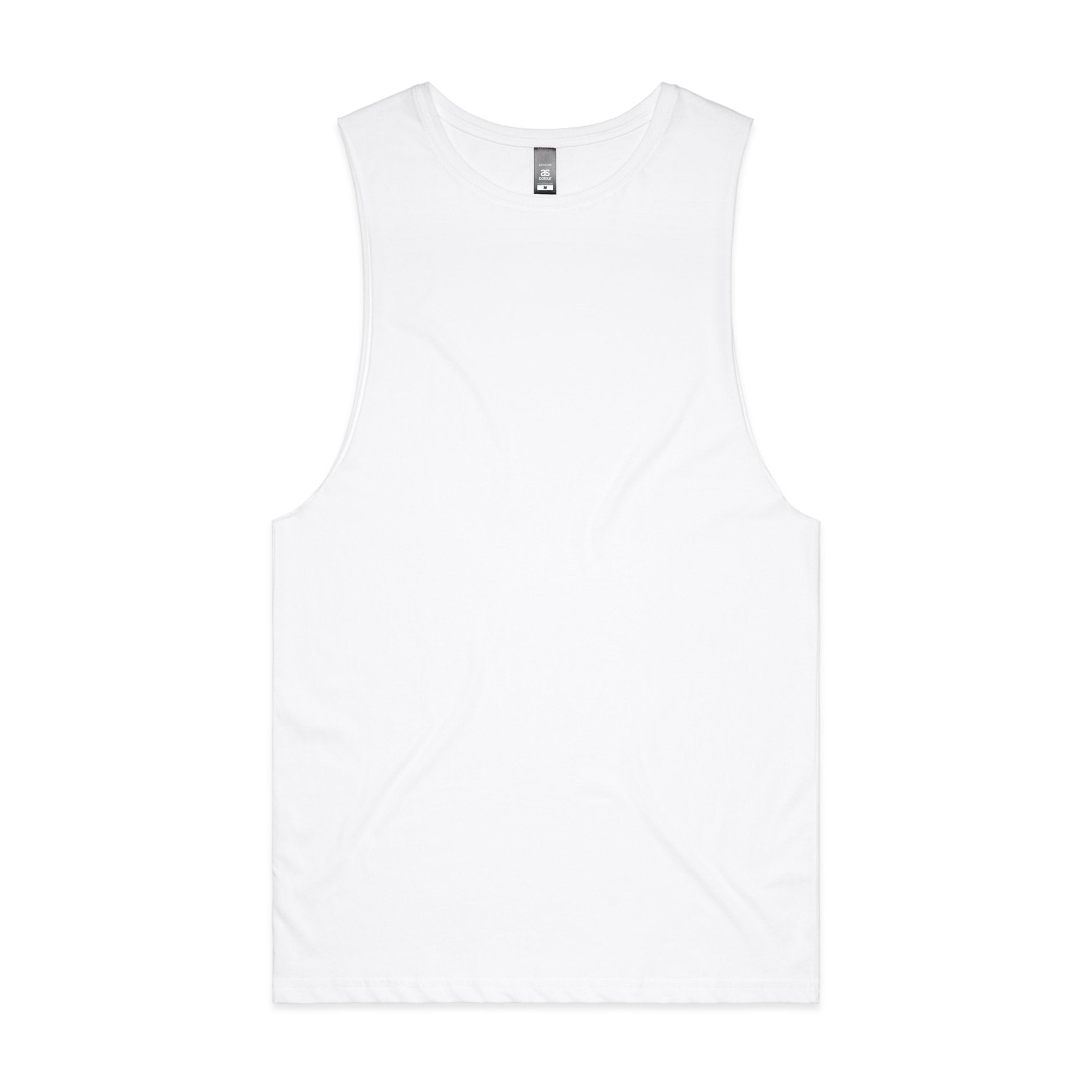 ASColour Bundle White 10x ASColour Barnard Tank Bundle - Printed Front & Back