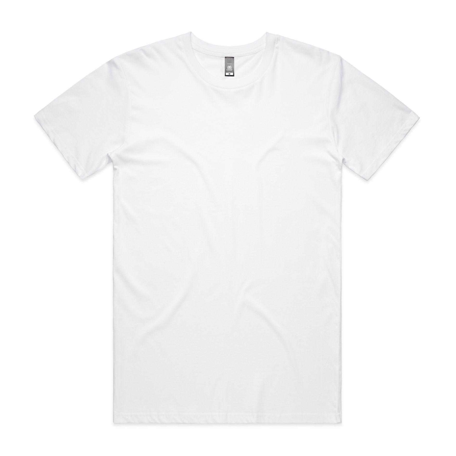 ASColour Bundle White 5x ASColour Staple Tee Bundle - Printed Front & Back