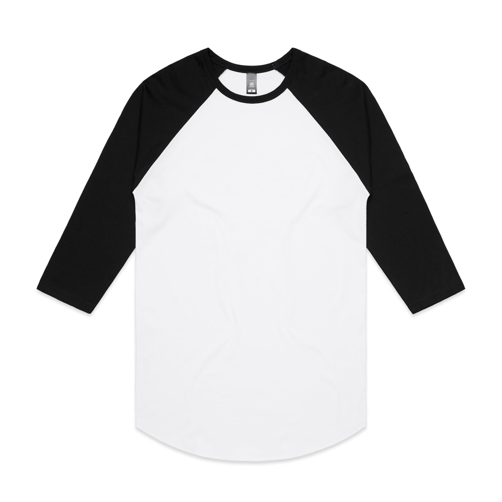 ASColour Longsleeves White/Black / S ASColour Raglan Tee
