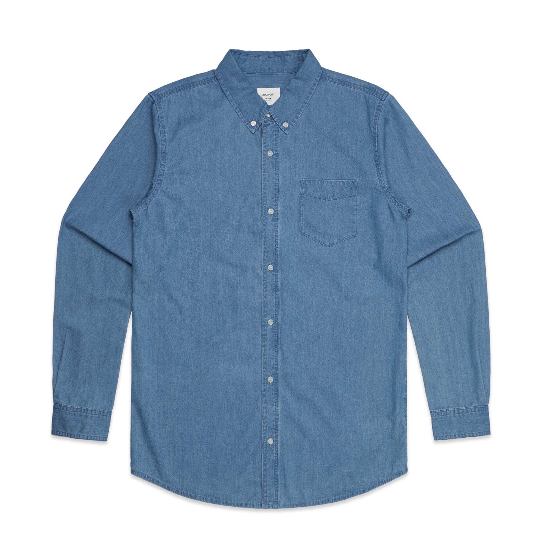 ASColour Polos / Shirts Denim Blue / S ASColour Blue Denim Shirt