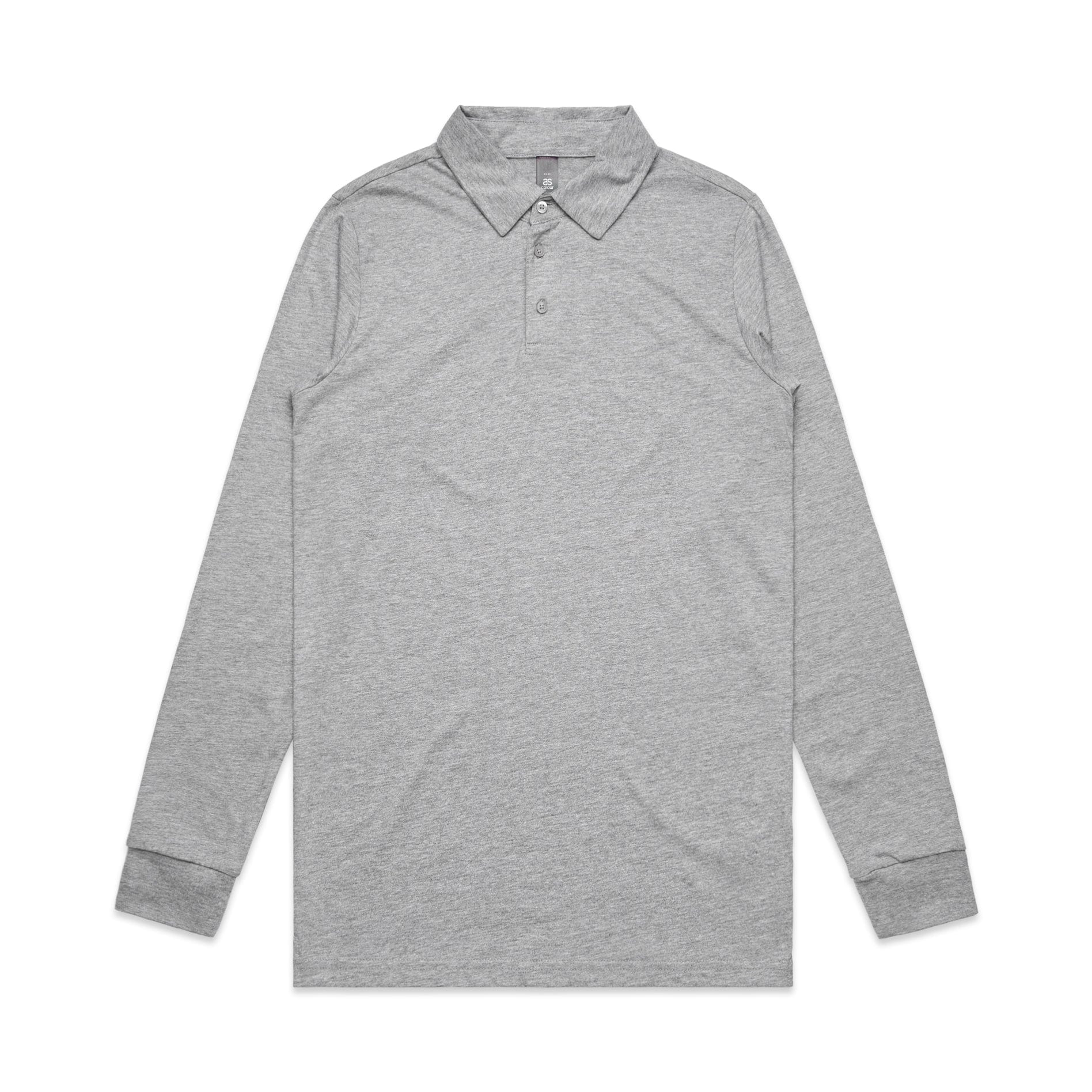 ASColour Polos / Shirts Grey Marle / S ASColour Chad L/S Polo