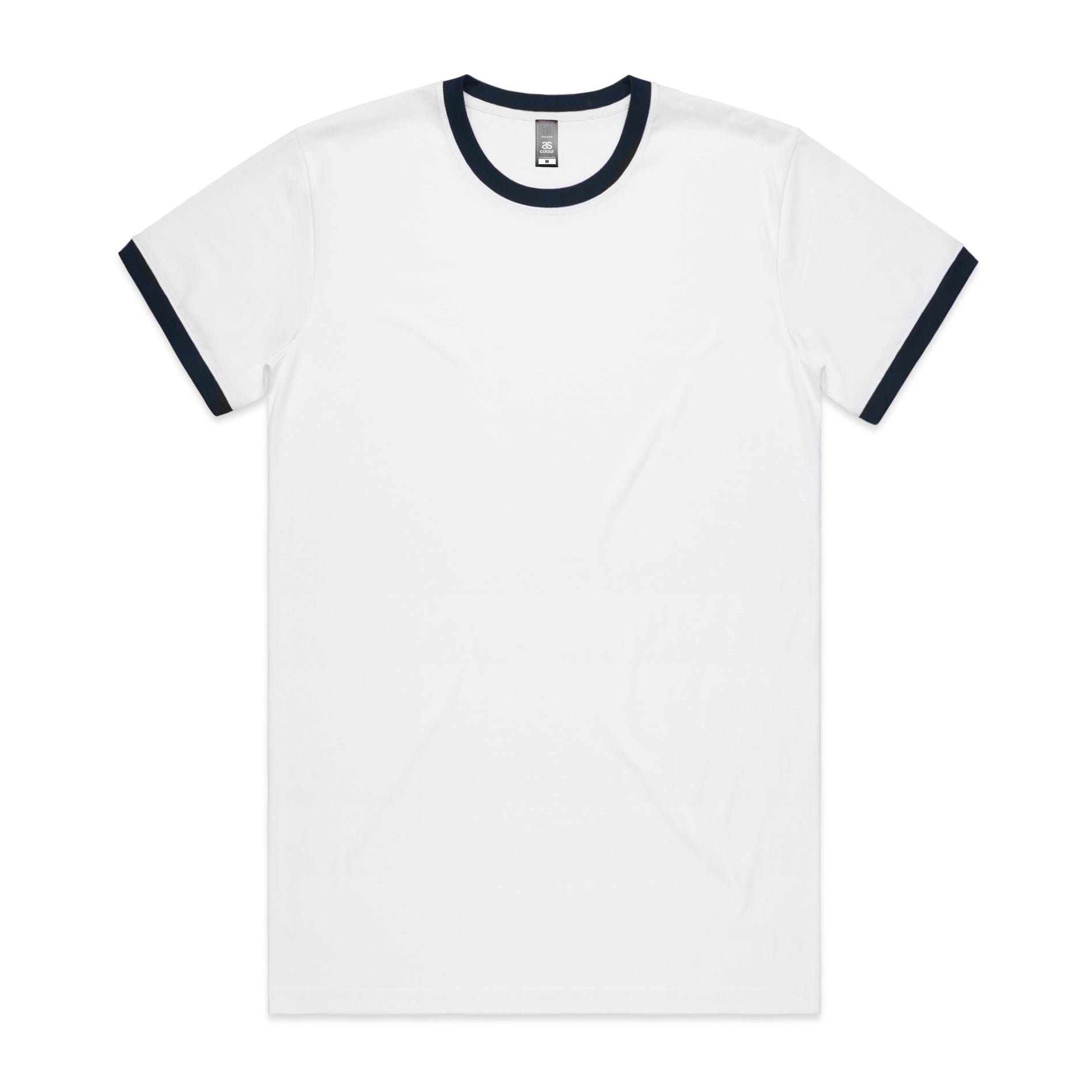 ASColour T-Shirts White/Navy / S ASColour Ringer Tee