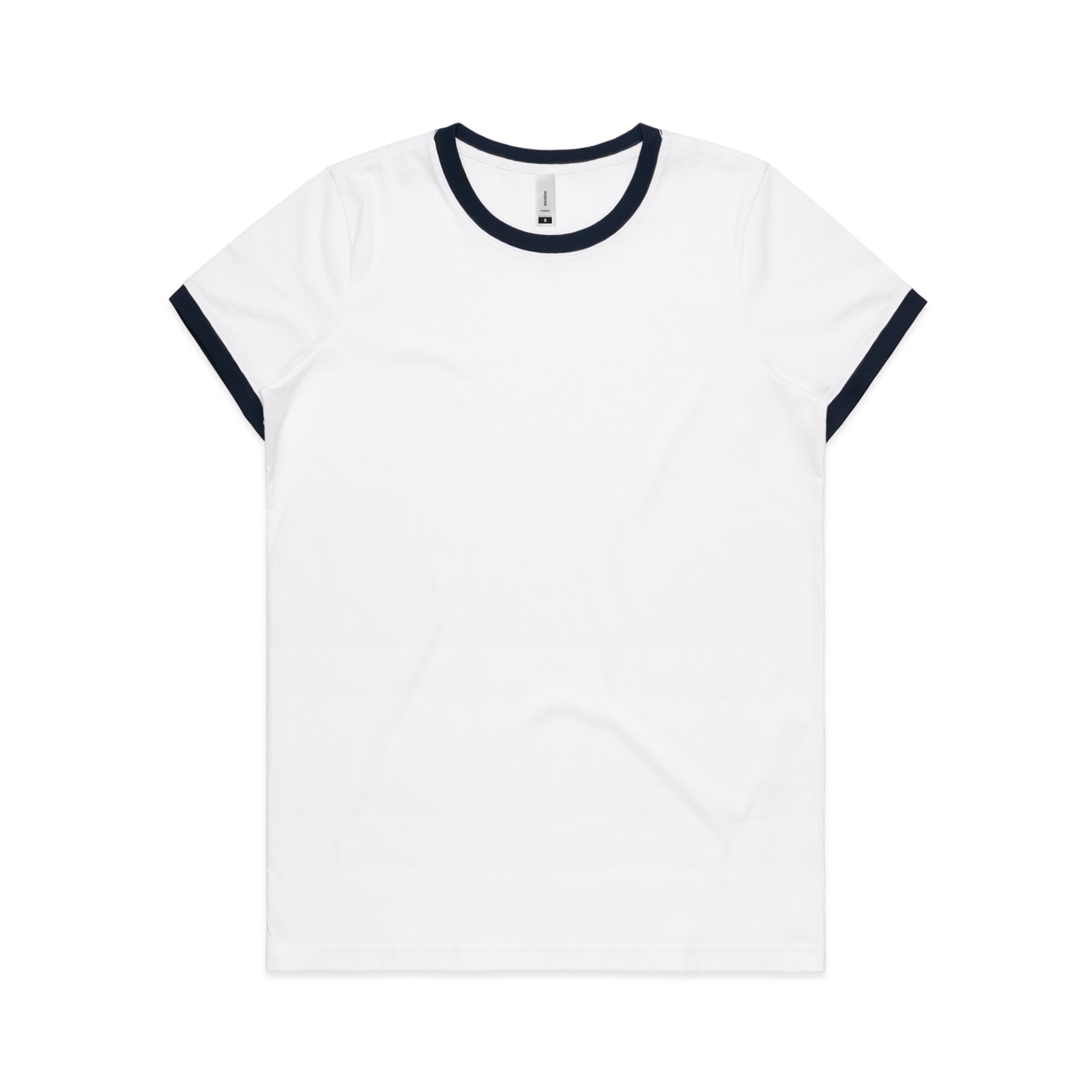 ASColour T-Shirts White/Navy / XS ASColour Women's Ringer Tee