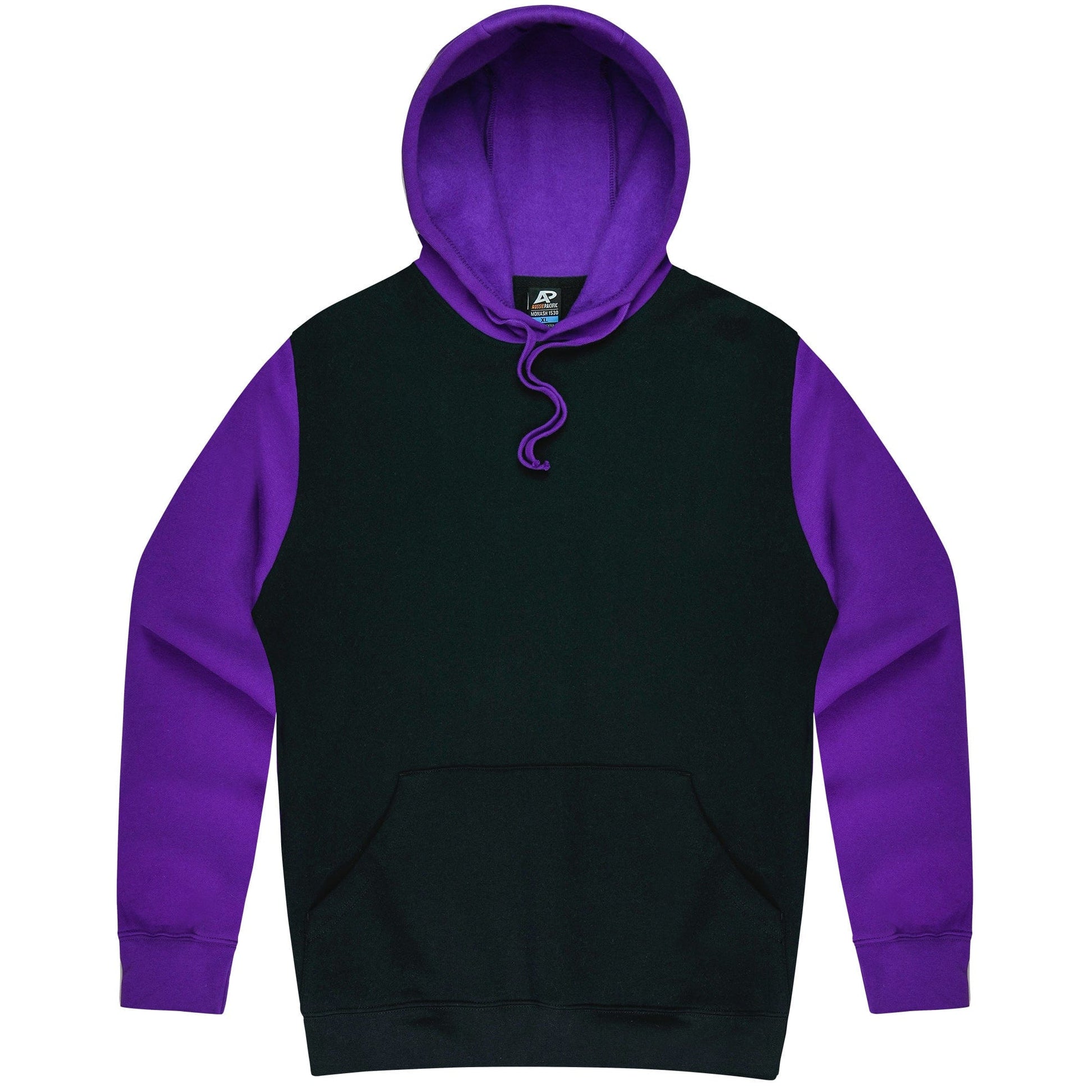 Aussie Pacific Hoodies Black/Electric Purple / XS Aussie Pacific Monash Men's Hoodie