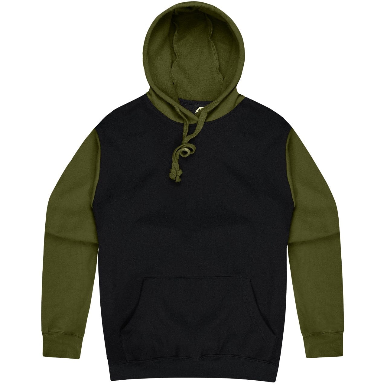 Aussie Pacific Hoodies Black/Military Green / XS Aussie Pacific Monash Men's Hoodie