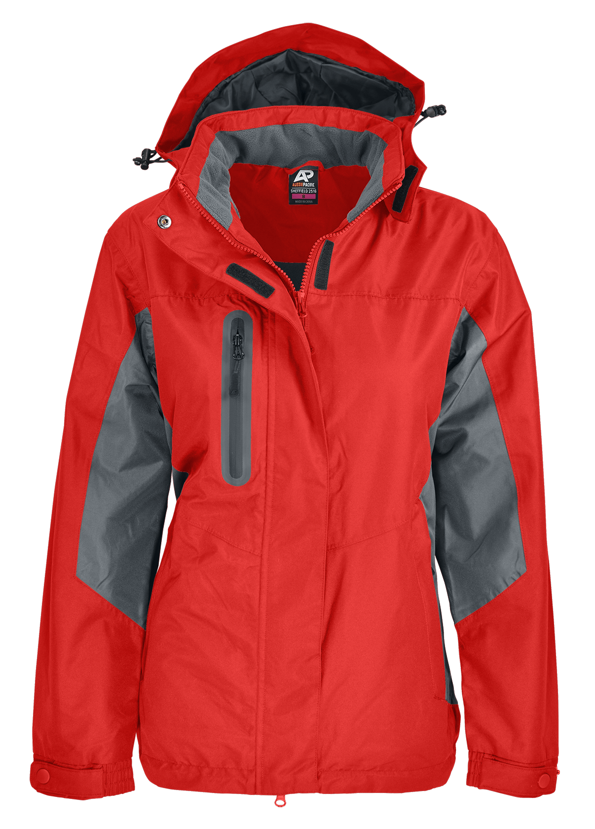 Aussie Pacific Jackets / Vests Red/Slate / 8 Aussie Pacific Sheffield Ladies Jacket