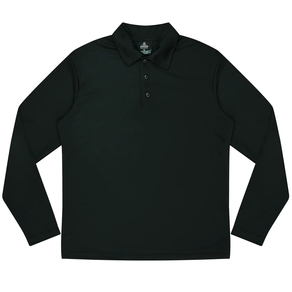 Aussie Pacific Polos / Shirts Black / 4 Aussie Pacific Botany Long Sleeve Kids Polo