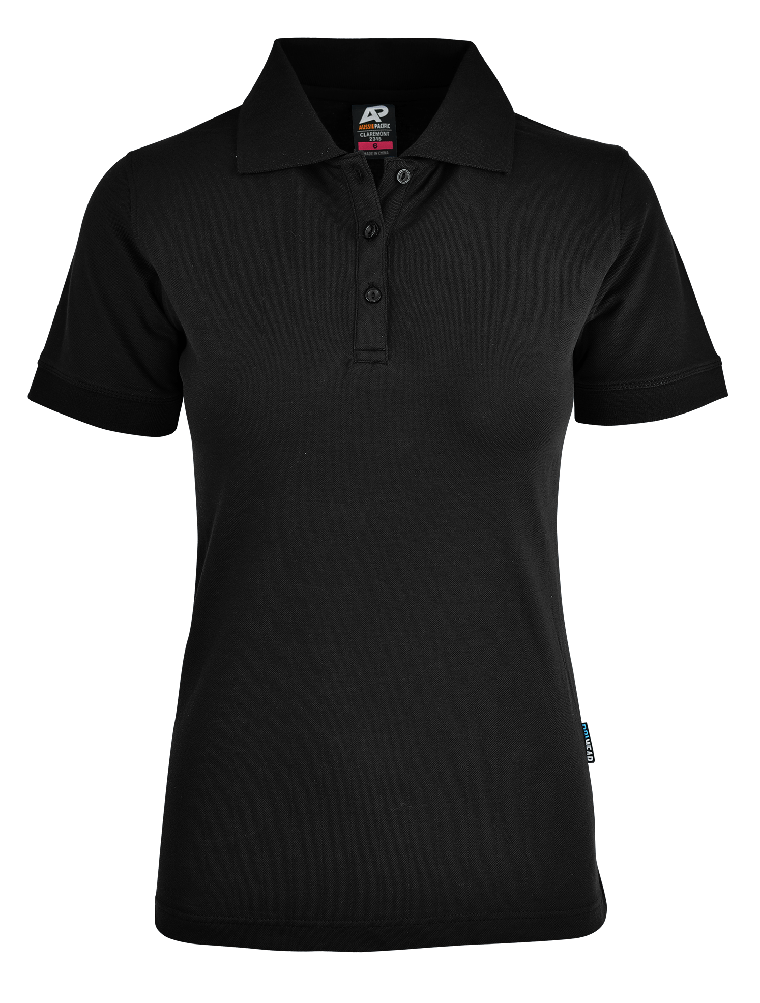 Aussie Pacific Polos / Shirts Black / 6 Aussie Pacific Claremont Ladies Polo