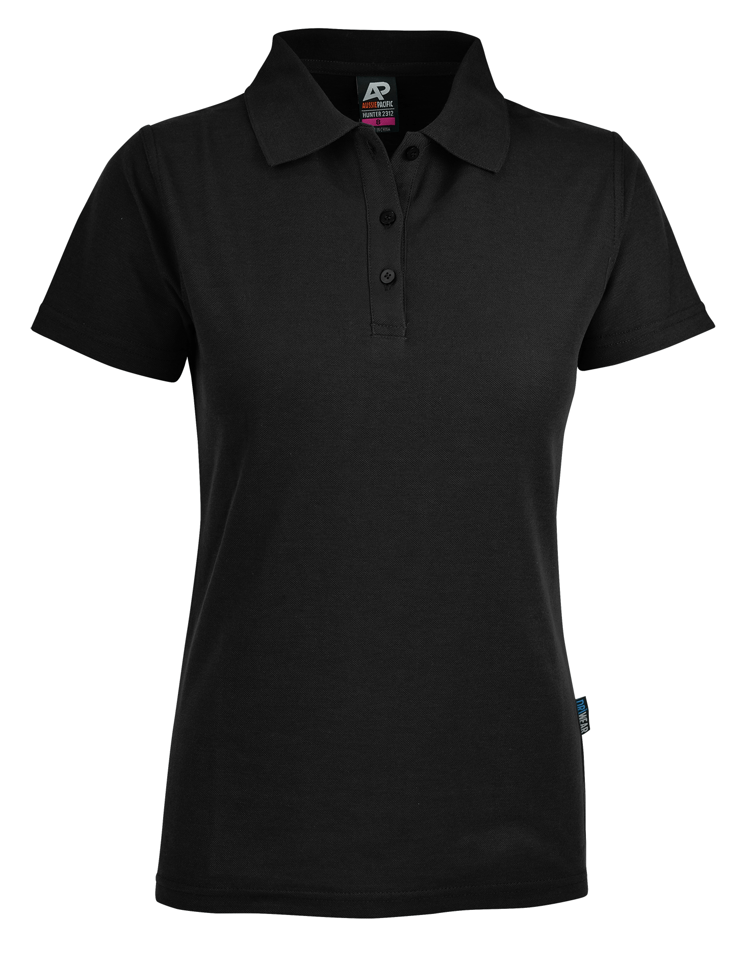 Aussie Pacific Polos / Shirts Black / 6 Aussie Pacific Hunter Ladies Polo