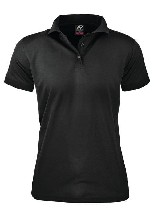 Aussie Pacific Polos / Shirts Black / 6 Aussie Pacific Lachlan Ladies Polo