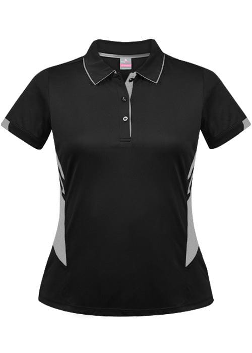 Aussie Pacific Polos / Shirts Black/Ashe / 4 Aussie Pacific Tasman Ladies Polo