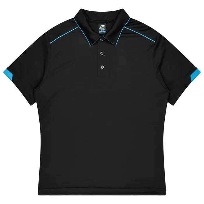 Aussie Pacific Polos / Shirts Black/Cyan / S Aussie Pacific Currumbin Men's Polo