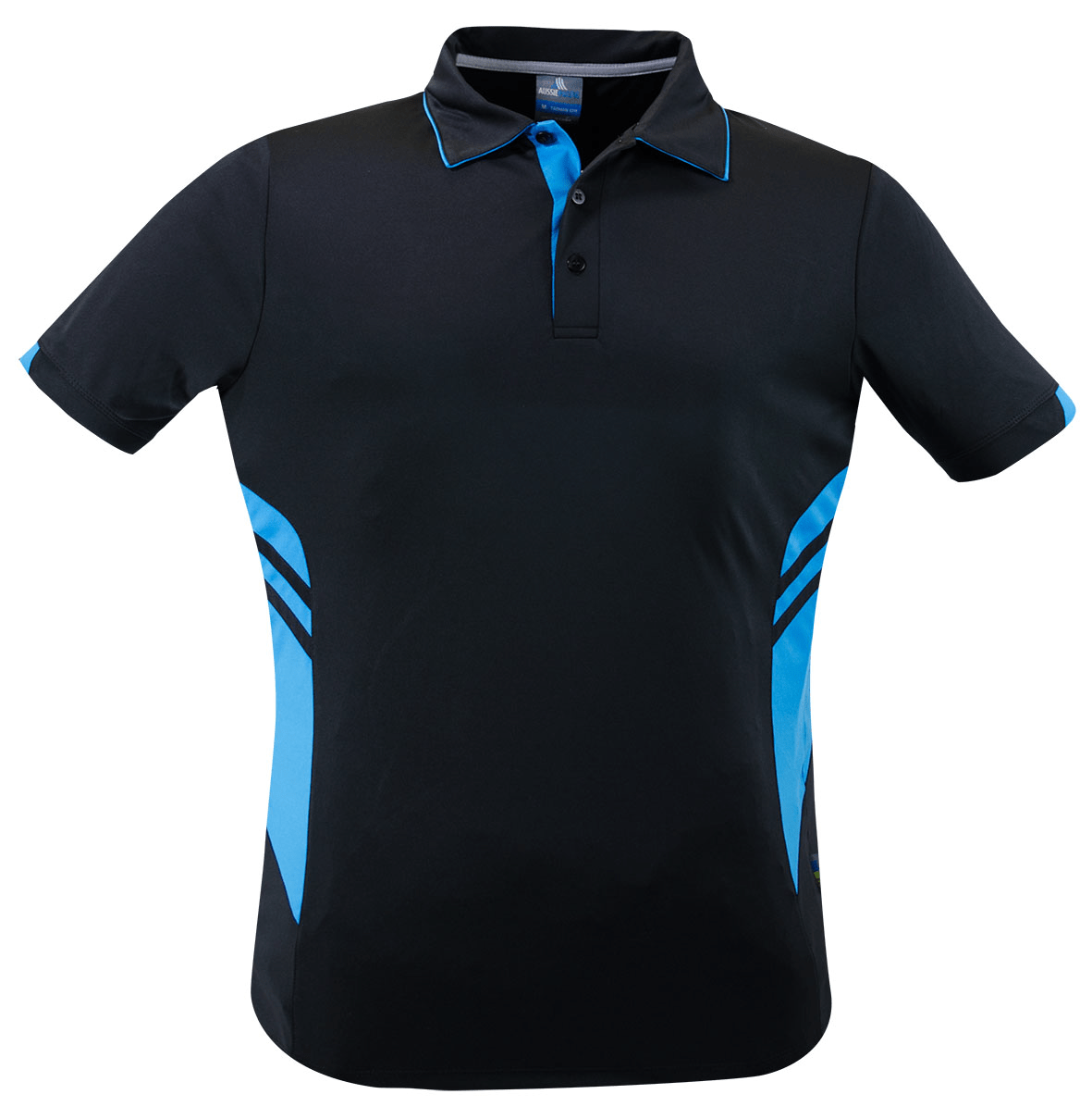 Aussie Pacific Polos / Shirts Black/Cyan / S Aussie Pacific Tasman Men's Polo