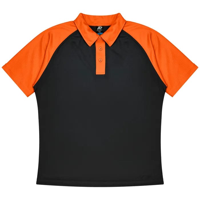 Aussie Pacific Polos / Shirts Black/Electric Orange / S Aussie Pacific Manly Men's Polo