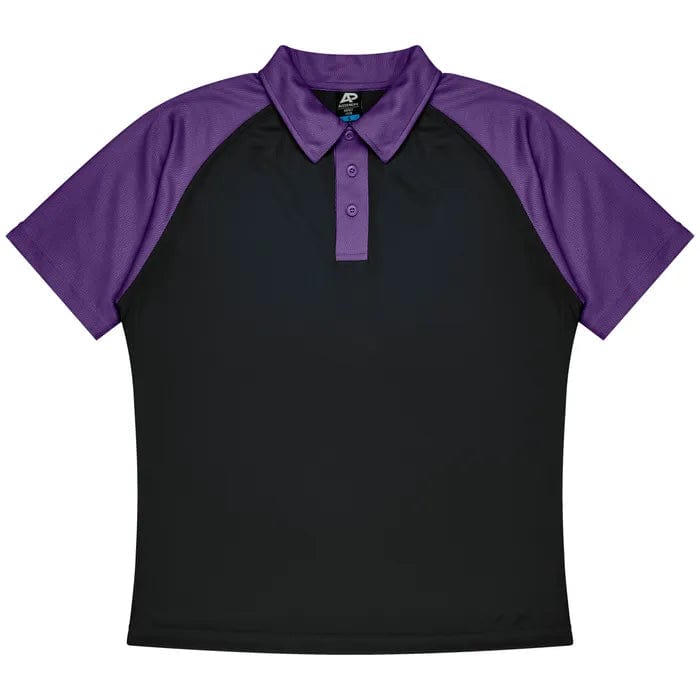 Aussie Pacific Polos / Shirts Black/Electric Purple / S Aussie Pacific Manly Men's Polo