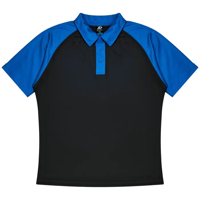 Aussie Pacific Polos / Shirts Black/Electric Royal / S Aussie Pacific Manly Men's Polo