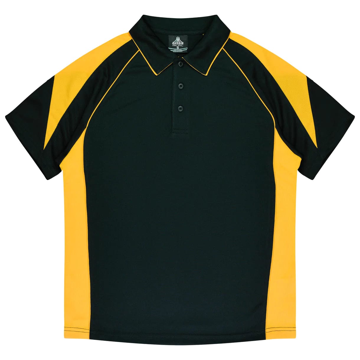 Aussie Pacific Polos / Shirts Black/Gold / 6 Aussie Pacific Premier Kids Polo